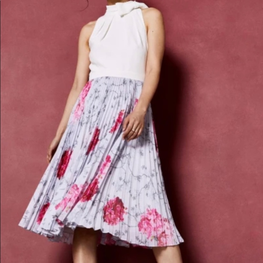 Ted Baker Cornala Pleated Skirt Dress Size 2/6